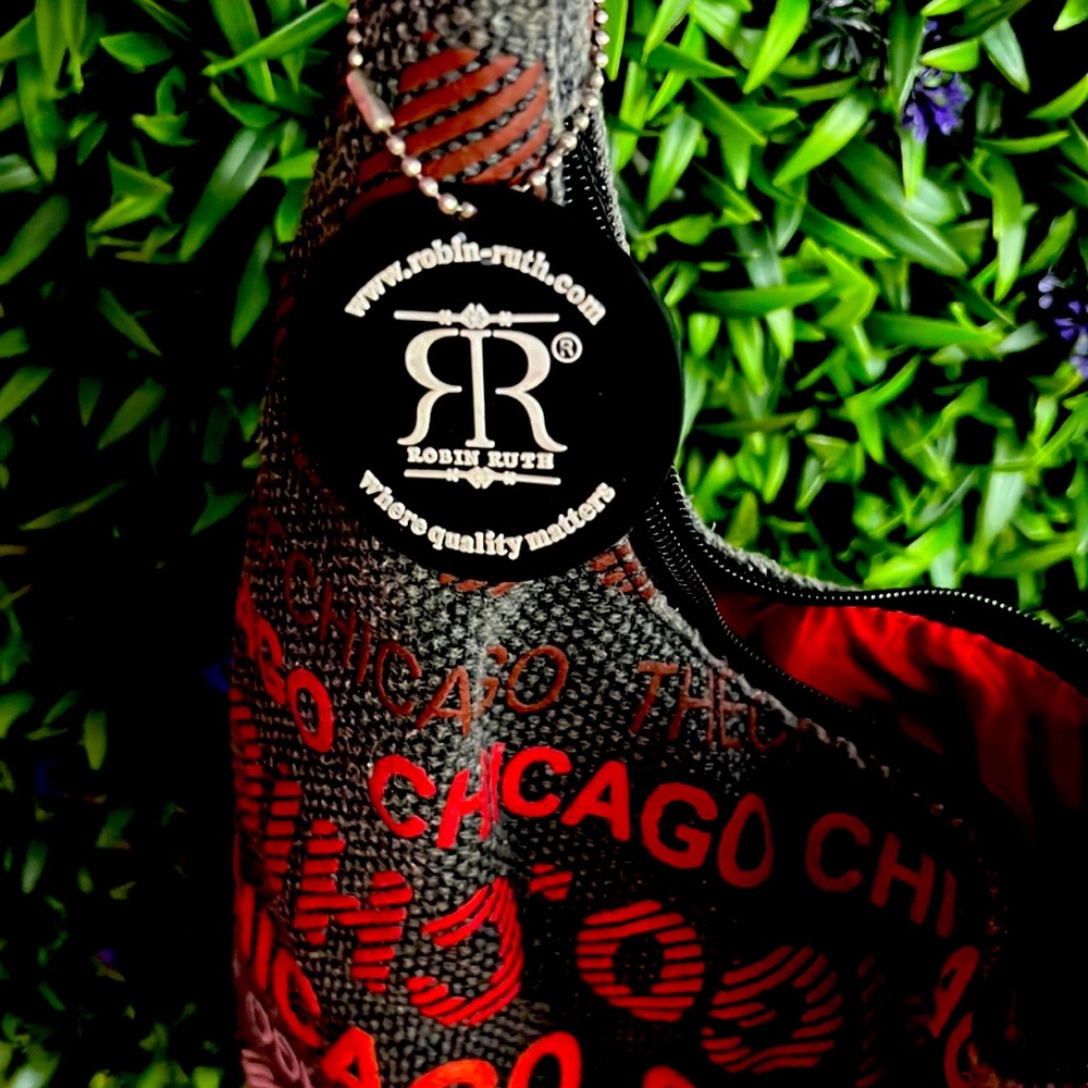 Robin Ruth Chicago print deep shoulder bag. Great for storage & travel! - Picture 2 of 3